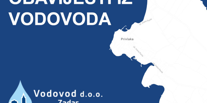 Obavijest o radovima na vodoopskrbnom sustavu za dan 20. prosinca